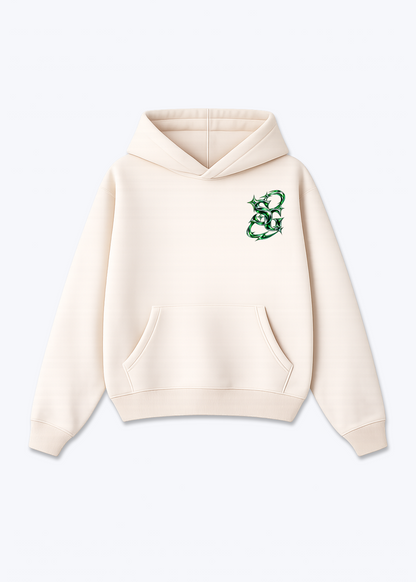 St.Gallen Platin Oversized Hoodie - Beige Front (Designed)