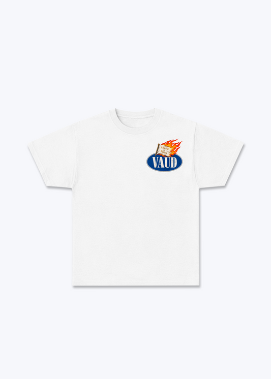 Vaud Liberte Baisc T-Shirt - White Front (Designed)