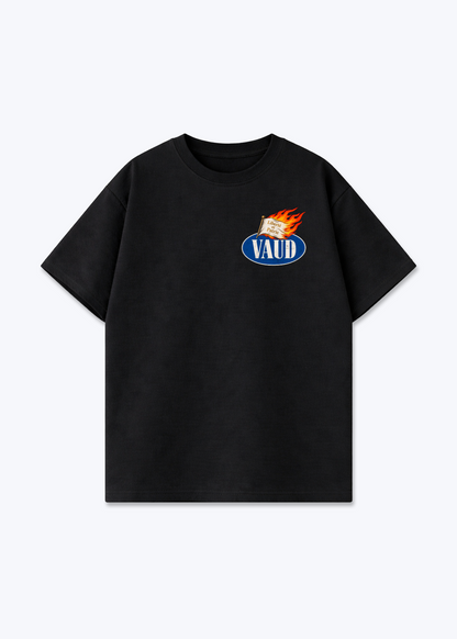 Vaud Liberte Oversized T-Shirt - Black Front (Designed)