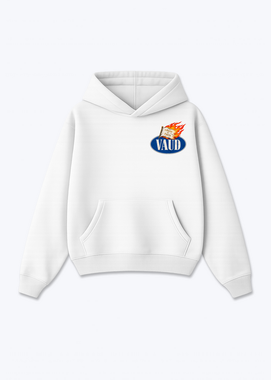 Vaud Liberte Oversized Hoodie - White Front (Designed)
