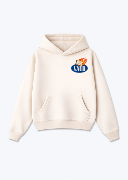 Vaud Liberte Oversized Hoodie - Beige Front (Designed)