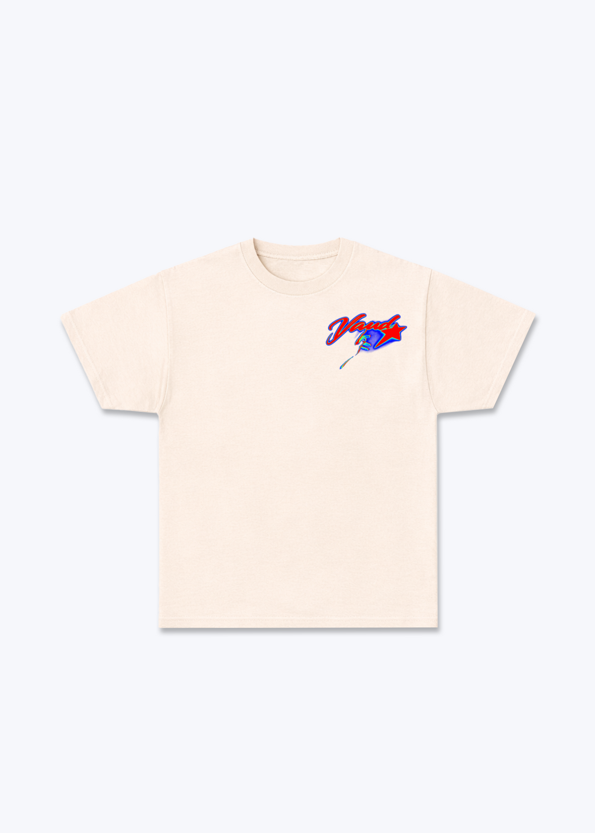 Vaud Star Basic T-Shirt - Beige Front (Designed)