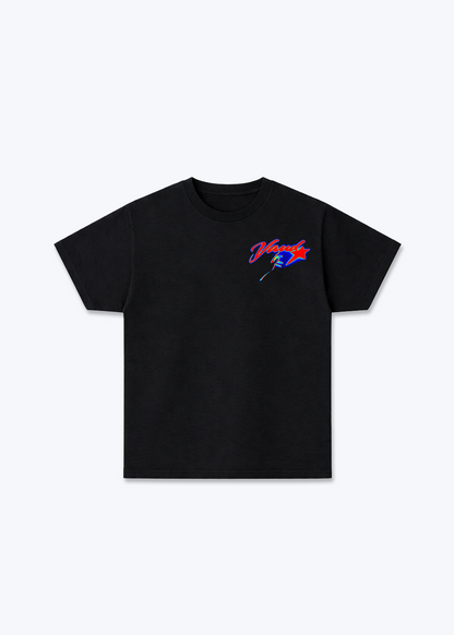 Vaud Star Basic T-Shirt - Black Front (Designed)