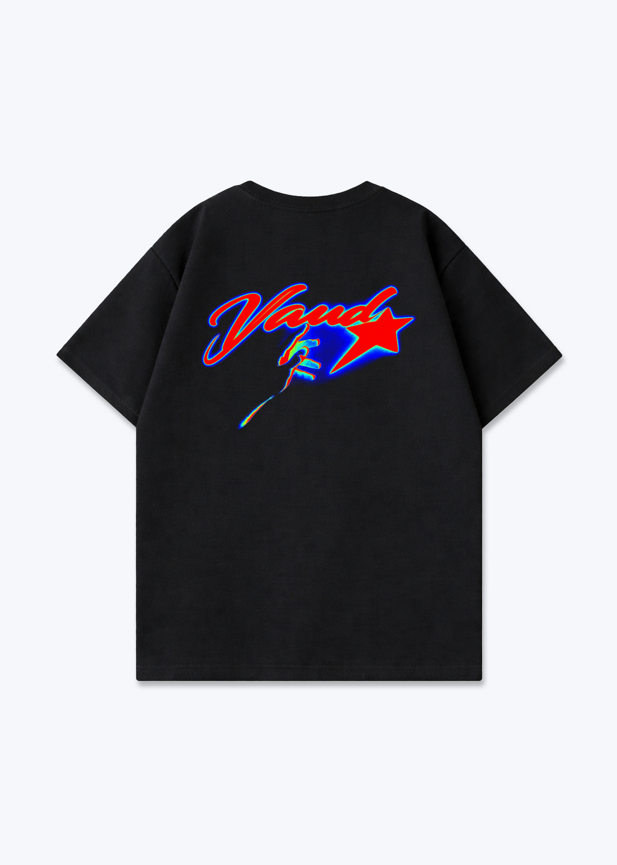 Vaud Star Oversized T-Shirt - Black Back (Designed)