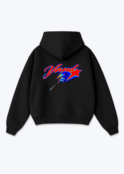 Vaud Star Oversized Hoodie - Black Back (Designed)