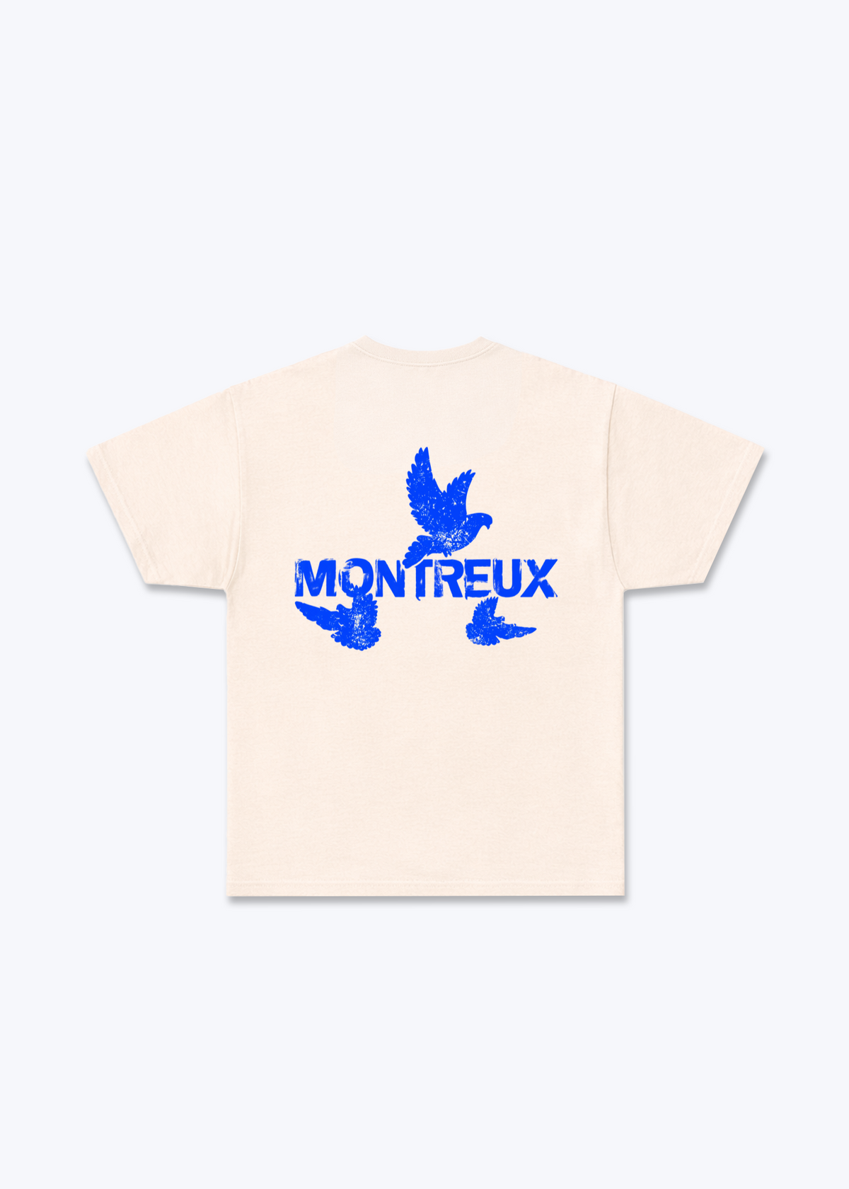 Vaud Birds Basic T-Shirt - Beige Back (Designed)