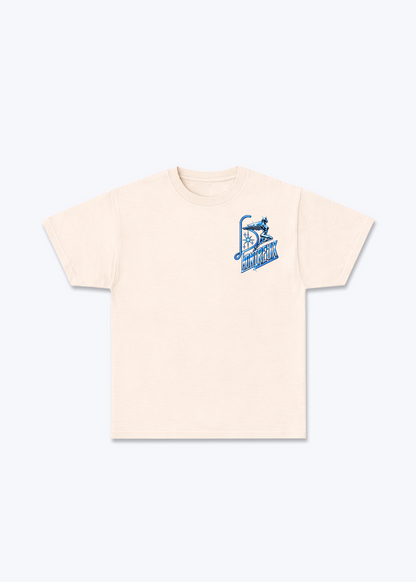 Vaud Montreux Basic T-Shirt - Beige Front (Designed)