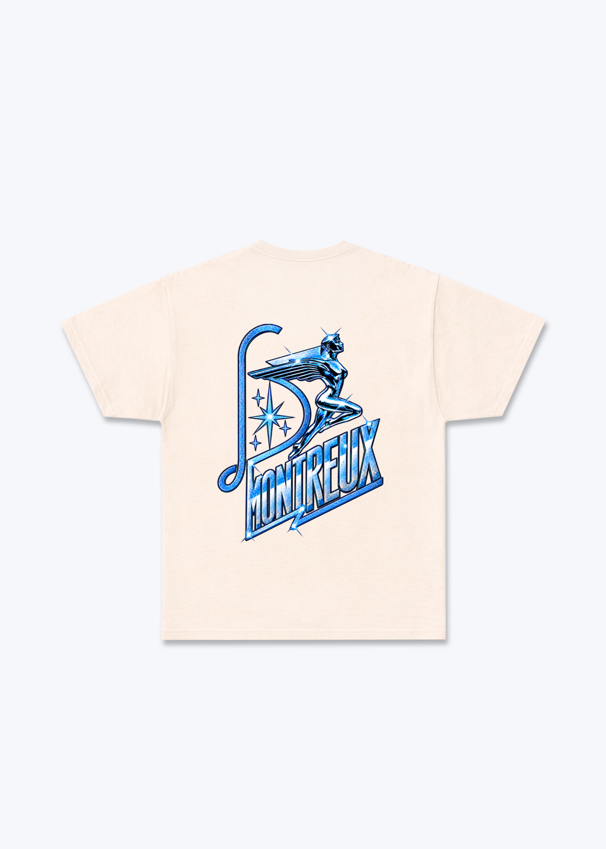 Vaud Montreux Basic T-Shirt - Beige Back (Designed)