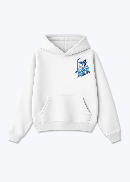 Vaud Montreux Oversized Hoodie - White Front (Designed)