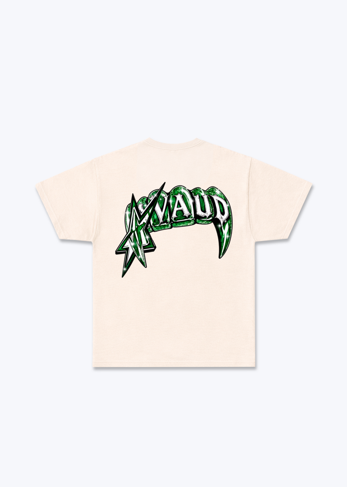 Vaud Vampire Basic T-Shirt - Beige Back (Designed)