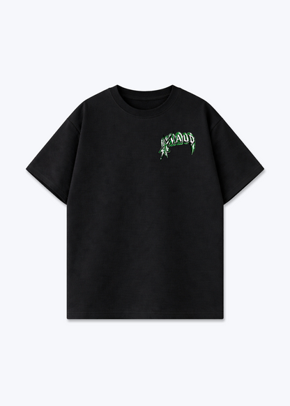 Vaud Vampire Oversized T-Shirt - Black Front (Designed)