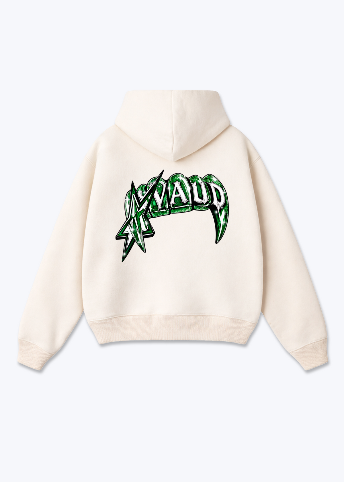 Vaud Vampire Oversized Hoodie - Beige Back (Designed)