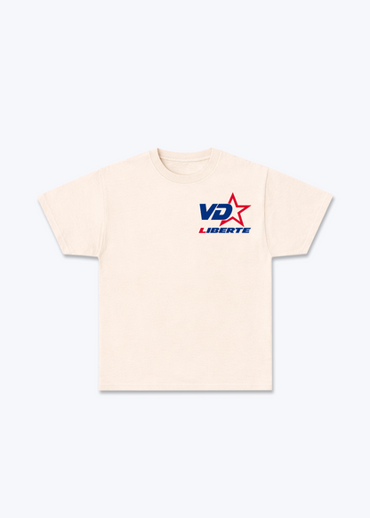 Vaud Icon Basic T-Shirt - Beige Front (Designed)