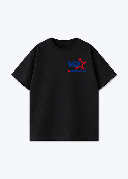 Vaud Icon Oversized T-Shirt - Black Front (Designed)