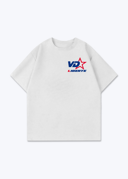 Vaud Icon Oversized T-Shirt - White Front (Designed)