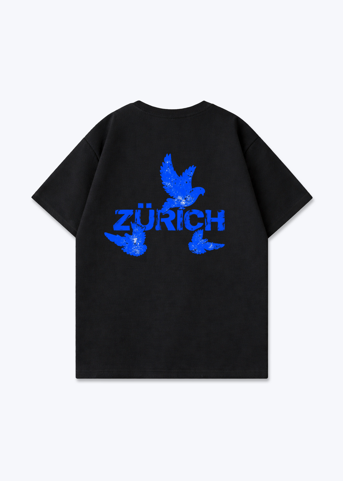 Zürich Birds Oversized T-Shirt - Black Back (Designed)