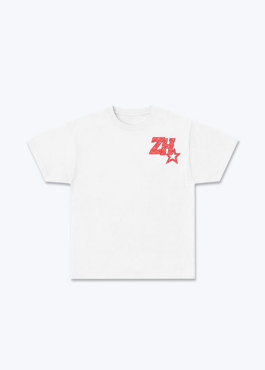 Zürich ZH Art Basic T-Shirt - White Front (Designed)