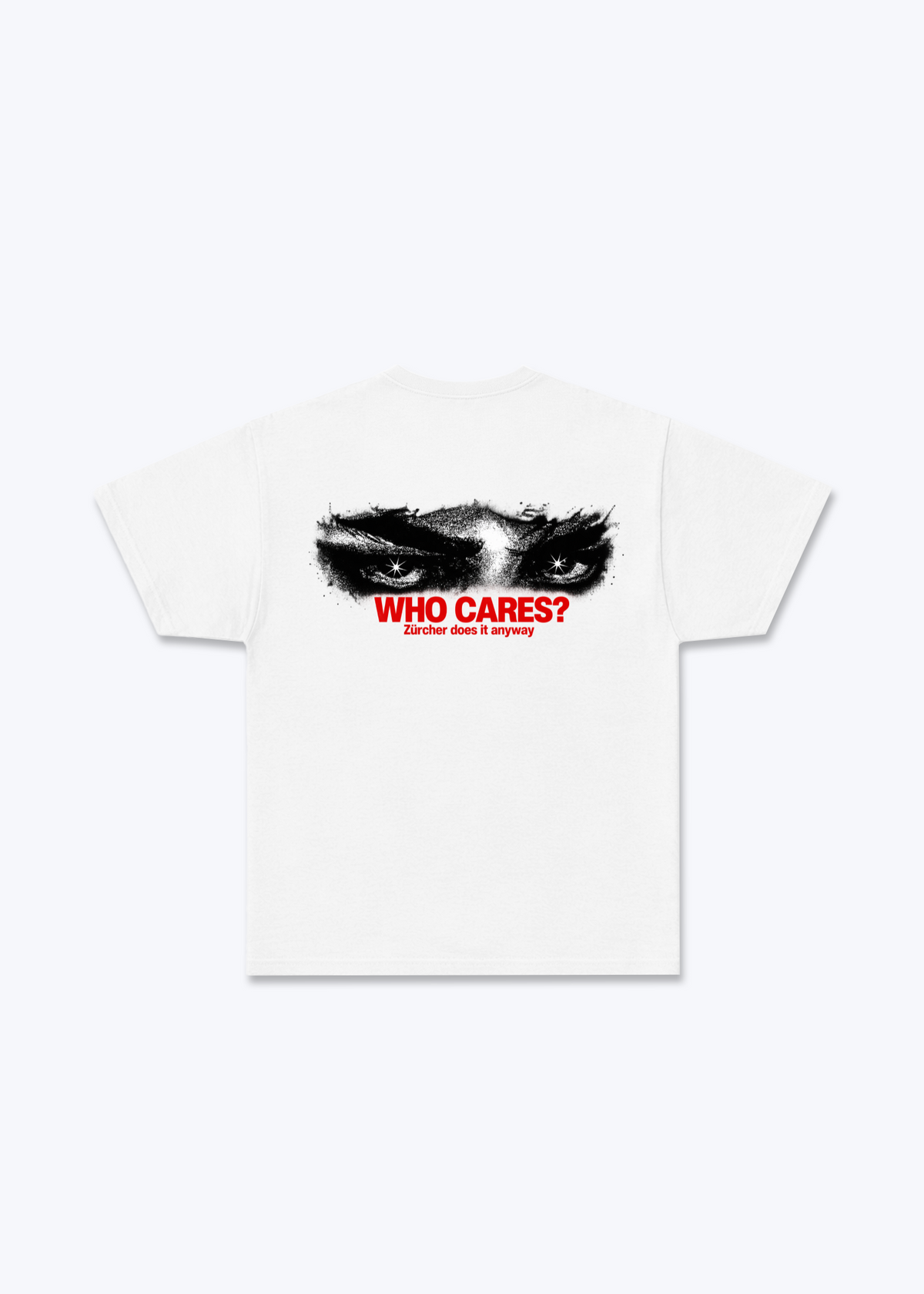 Zürich Who Cares Basic T-Shirt - White Back (Designed)