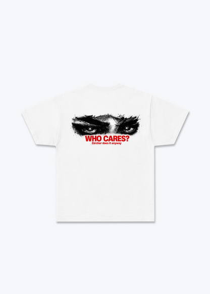 Zürich Who Cares Basic T-Shirt - White Back (Designed)