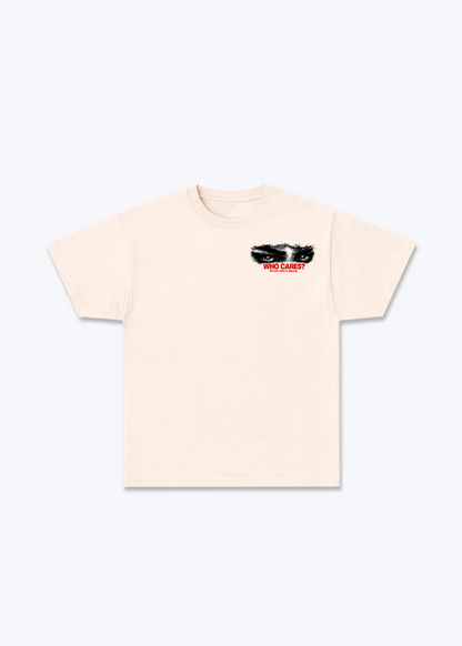 Zürich Who Cares Basic T-Shirt - Beige Front (Designed)