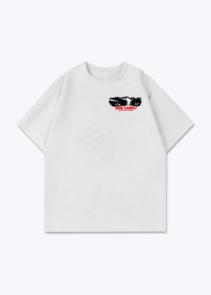 Zürich Who Cares Oversized T-Shirt - White Front (Designed)