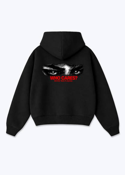 Zürich Who Cares Oversized Hoodie - Black Back (Designed)