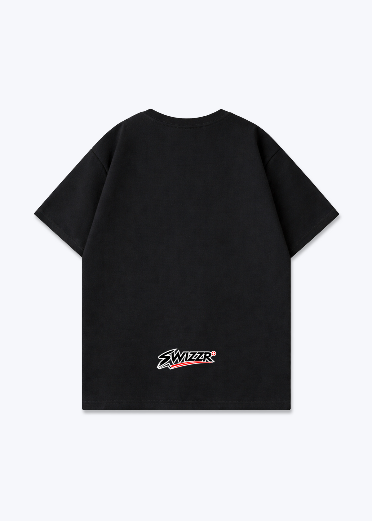 Zürich White Lion Oversized T-Shirt - Black Back (Designed)