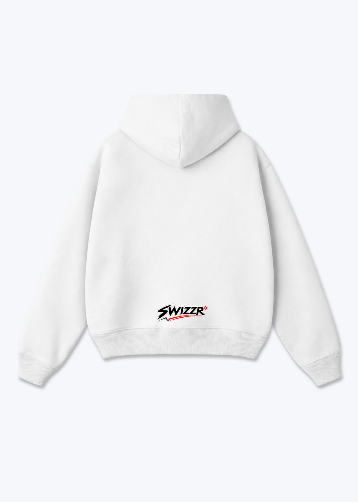 Zürich White Lion Oversized Hoodie - White Back (Designed)
