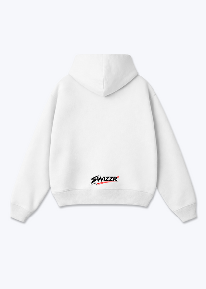 Zürich White Lion Oversized Hoodie - White Back (Designed)
