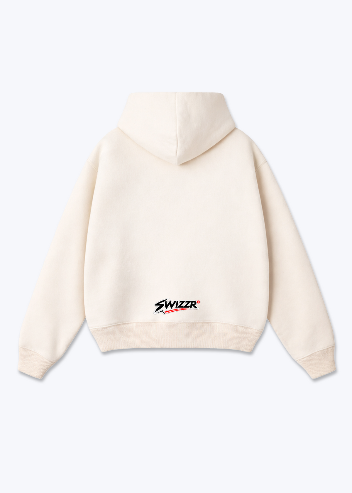 Zürich No Fugazi Oversized Hoodie - Beige Back (Designed)