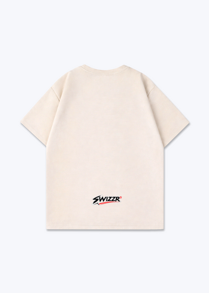 Basel Youth Oversized T-Shirt - Beige Back (Designed)