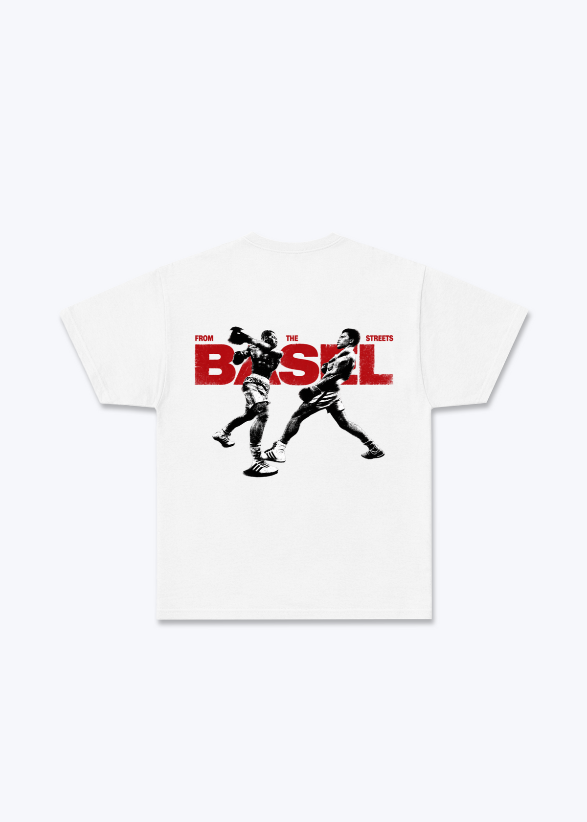 Basel Boxer Basic T-Shirt - White Back (Designed)