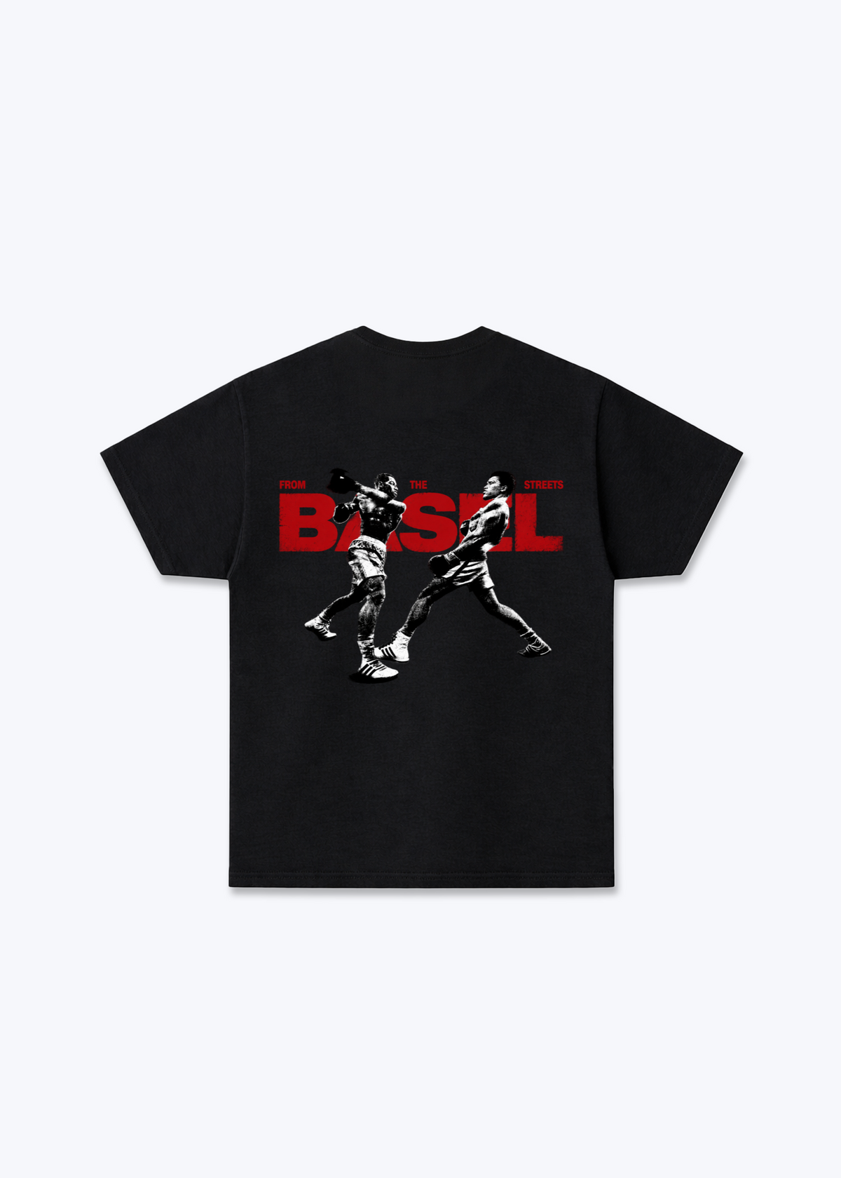 Basel Boxer Basic T-Shirt - Black Back (Designed)