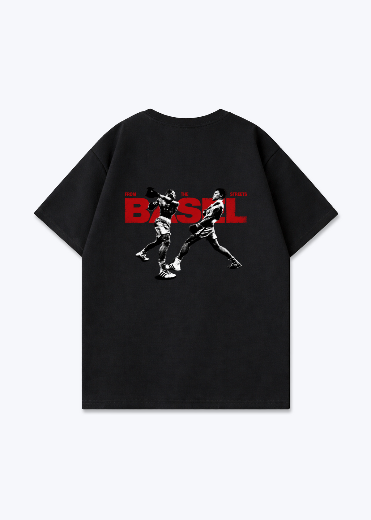 Basel Boxer Oversized T-Shirt - Black Back (Designed)