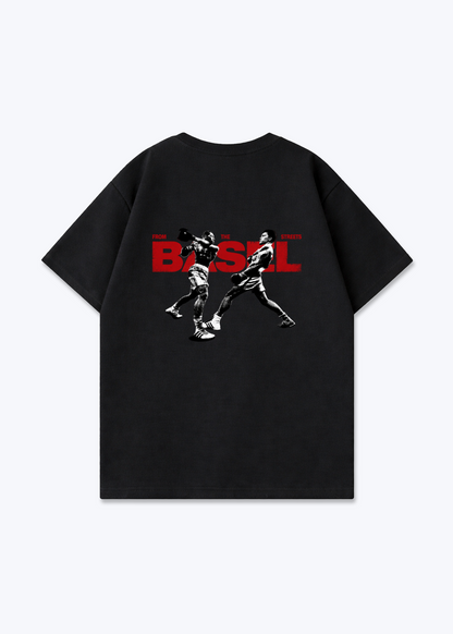Basel Boxer Oversized T-Shirt - Black Back (Designed)