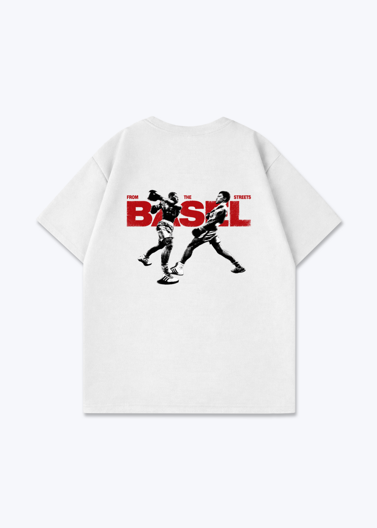 Basel Boxer Oversized T-Shirt - White Back (Designed)