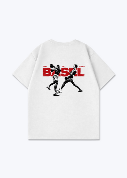 Basel Boxer Oversized T-Shirt - White Back (Designed)