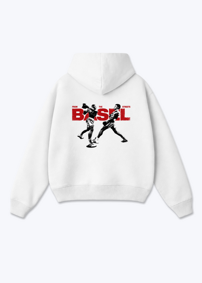 Basel Boxer Oversized Hoodie - White Back (Designed)