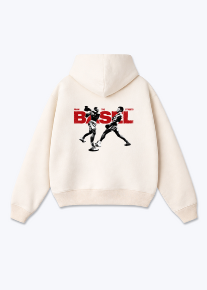 Basel Boxer Oversized Hoodie - Beige Back (Designed)