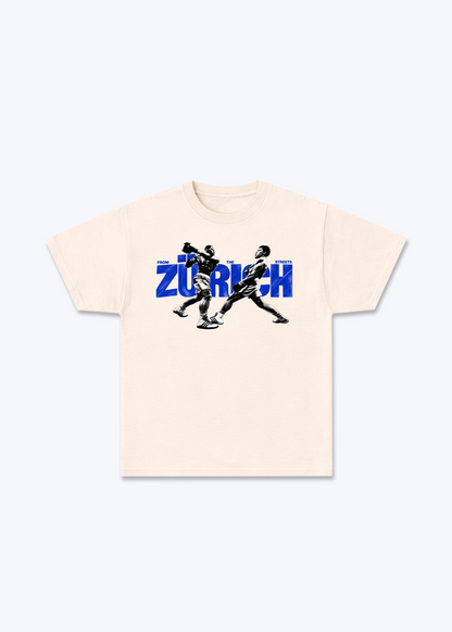 Zürich Boxer Basic T-Shirt - Beige Front (Designed)