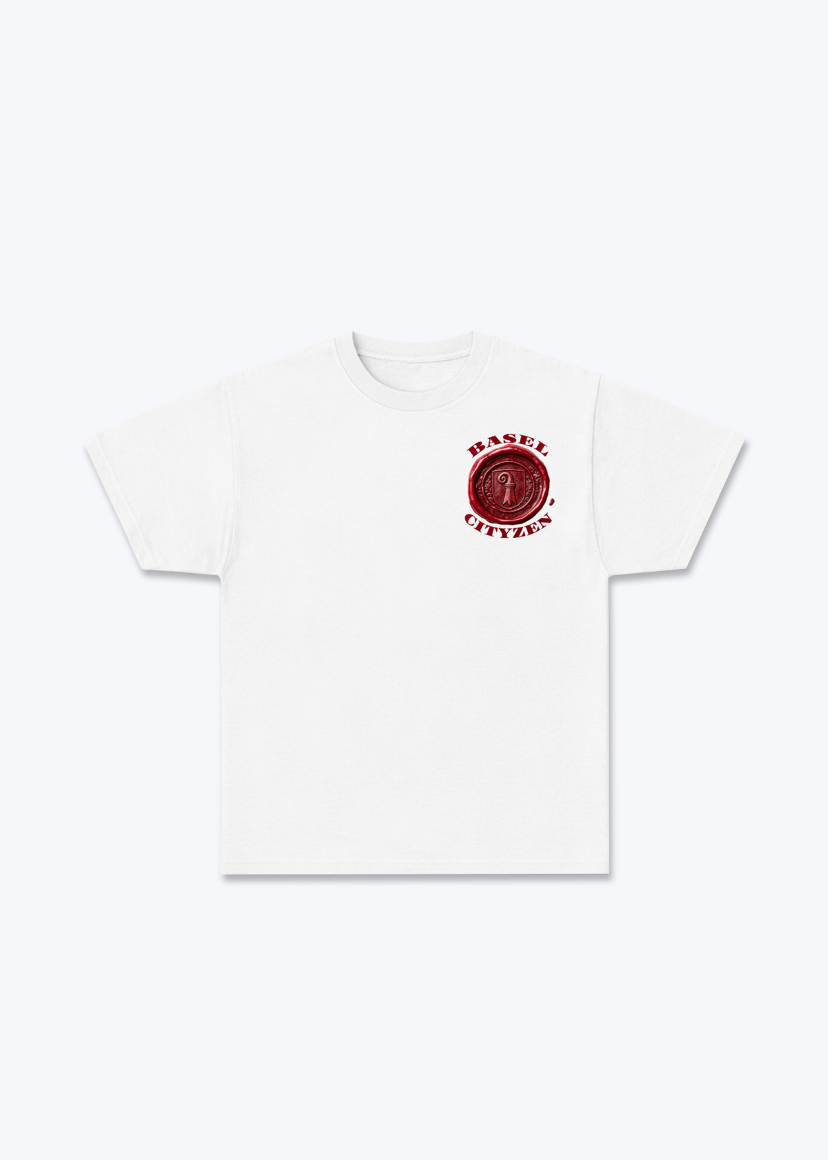 Basel Cityzen Basic T-Shirt - White Front (Designed)