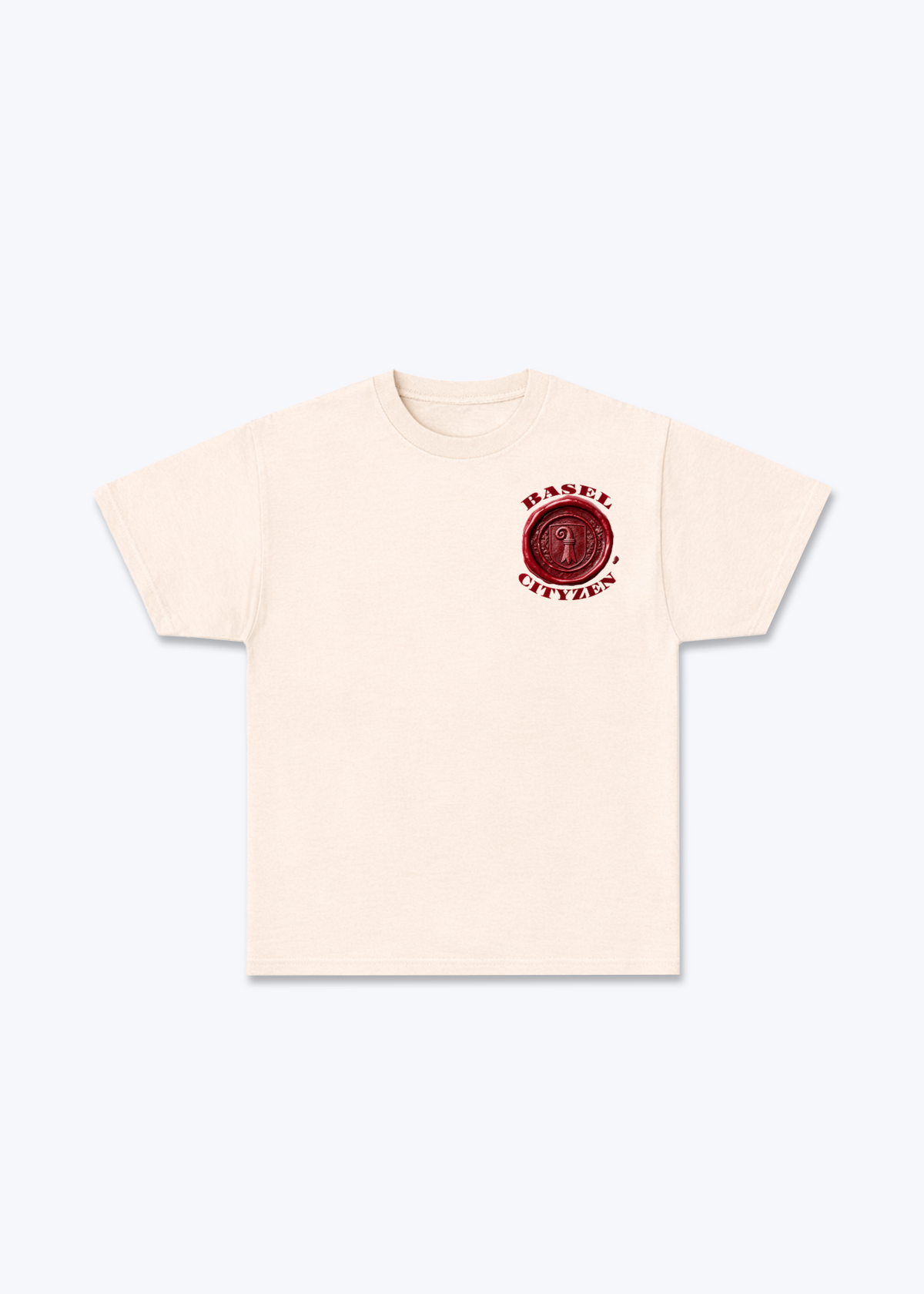 Basel Cityzen Basic T-Shirt - Beige Front (Designed)