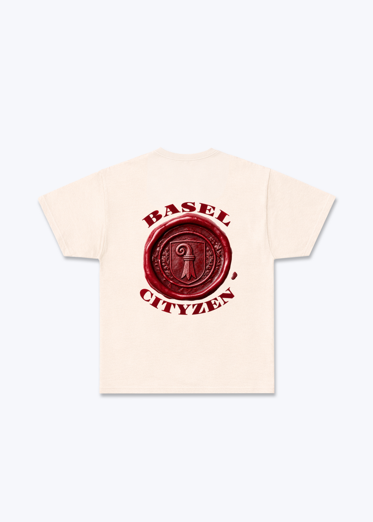 Basel Cityzen Basic T-Shirt - Beige Back (Designed)