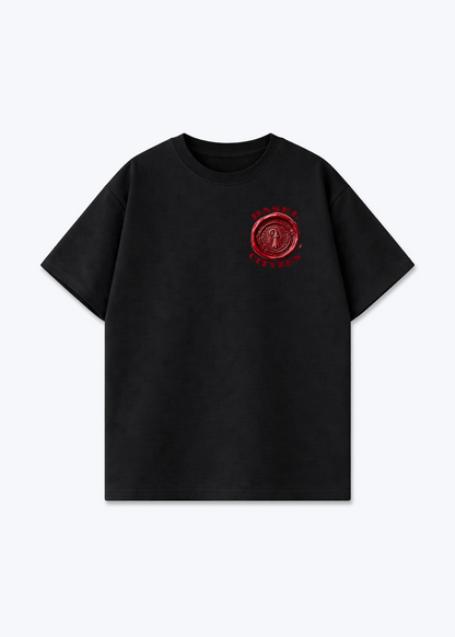 Basel Cityzen Oversized T-Shirt - Black Front (Designed)