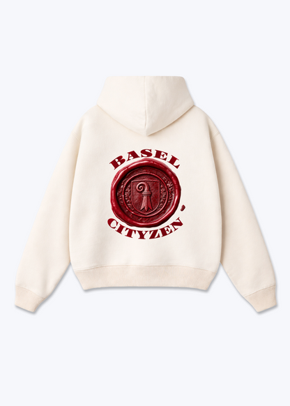 Basel Cityzen Oversized Hoodie - Beige Back (Designed)