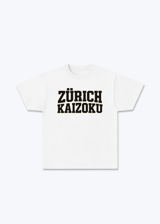 Zürich Kaizoku Basic T-Shirt - White Front (Designed)