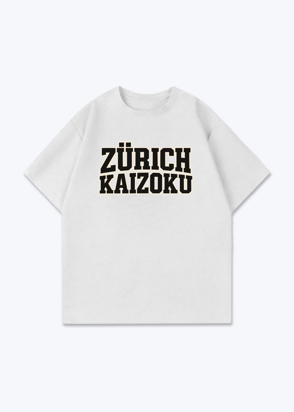 Zürich Kaizoku Oversized T-Shirt - White Front (Designed)