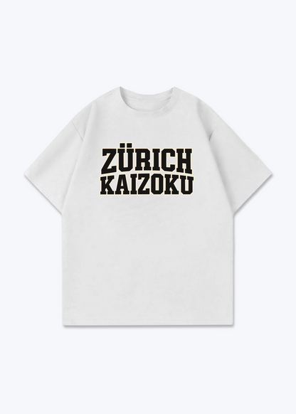 Zürich Kaizoku Oversized T-Shirt - White Front (Designed)