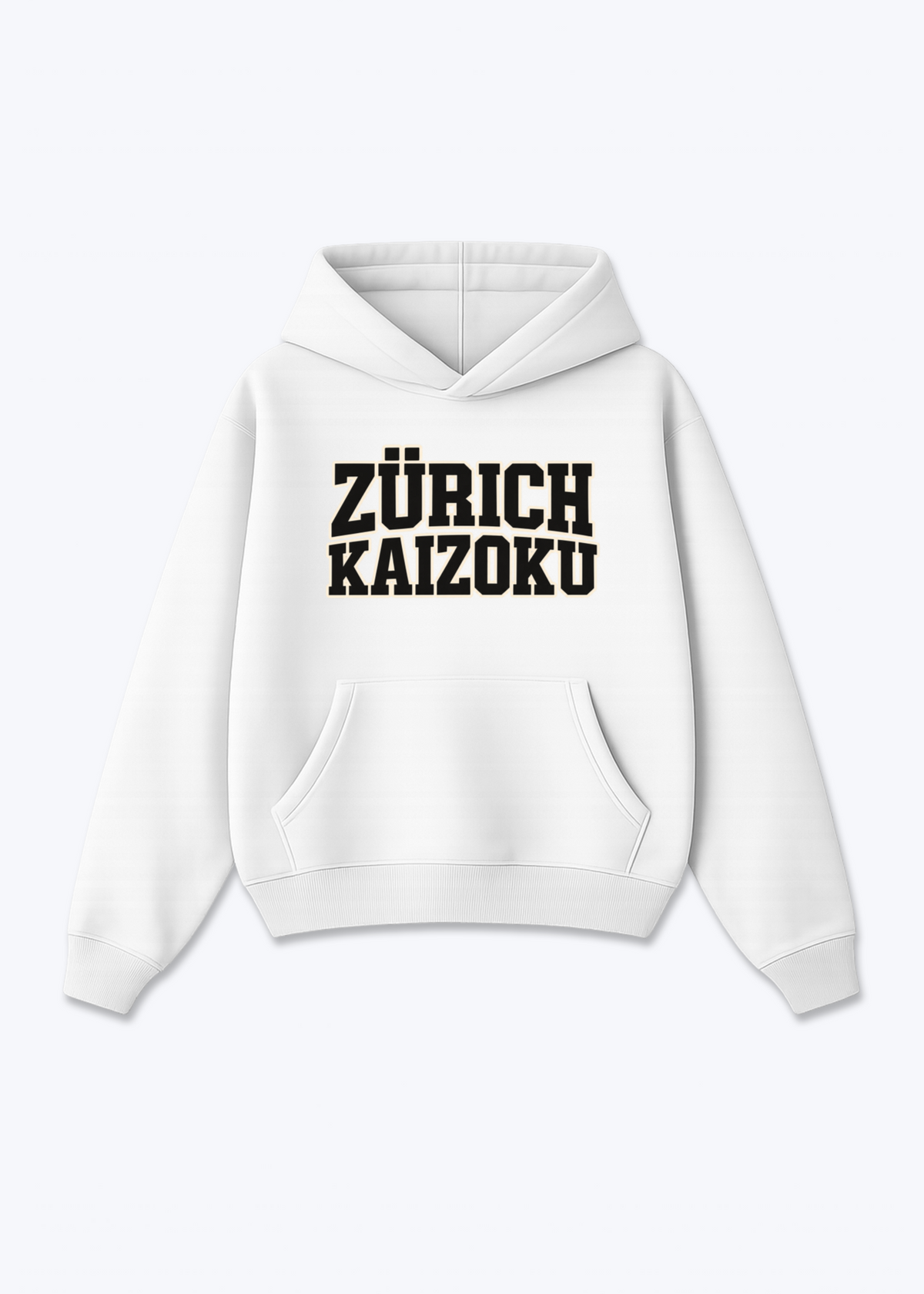 Zürich Kaizoku Oversized Hoodie - White Front (Designed)