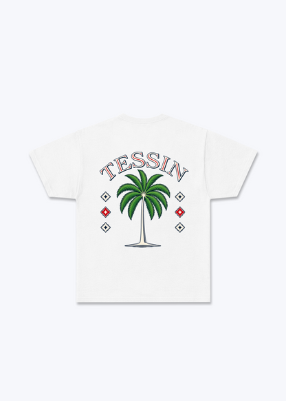 Tessin Palm Basic T-Shirt - White Back (Designed)